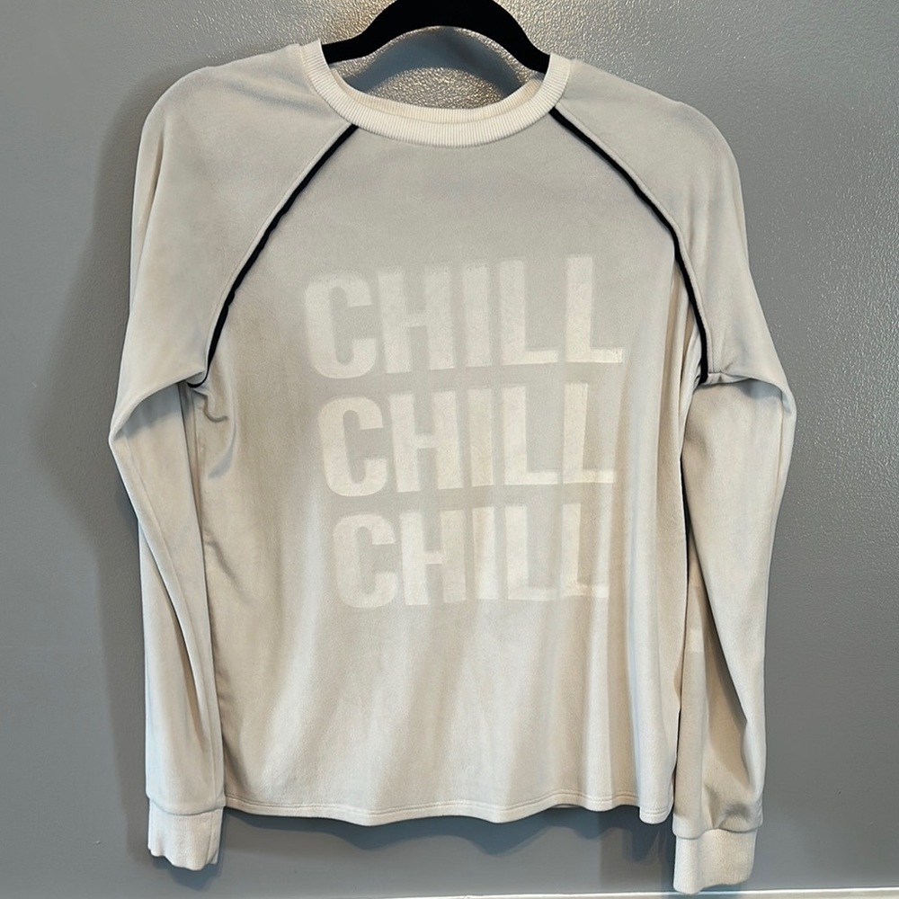 No Boundaries White and Black Long Sleeve Tee